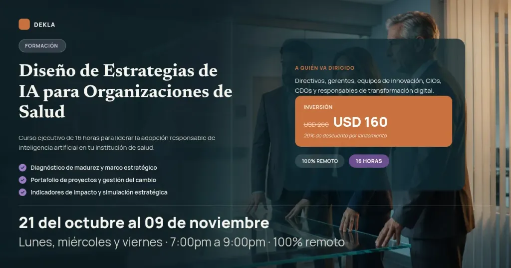 Curso: Diseño de Estrategias de IA para Organizaciones de Salud
